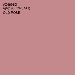 #C4898D - Old Rose Color Image