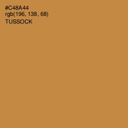 #C48A44 - Tussock Color Image
