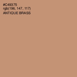 #C49375 - Antique Brass Color Image