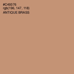 #C49376 - Antique Brass Color Image