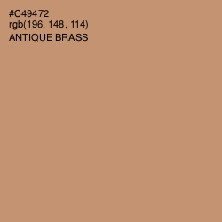#C49472 - Antique Brass Color Image
