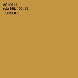 #C49644 - Tussock Color Image