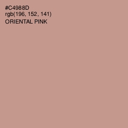 #C4988D - Oriental Pink Color Image
