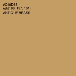 #C49D65 - Antique Brass Color Image