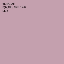 #C4A0AE - Lily Color Image