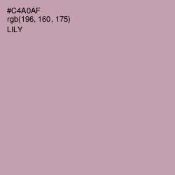 #C4A0AF - Lily Color Image
