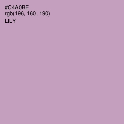 #C4A0BE - Lily Color Image