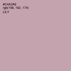 #C4A2AE - Lily Color Image