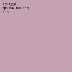 #C4A2B1 - Lily Color Image