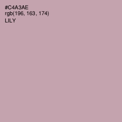 #C4A3AE - Lily Color Image