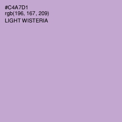 #C4A7D1 - Light Wisteria Color Image