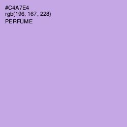 #C4A7E4 - Perfume Color Image