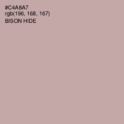 #C4A8A7 - Bison Hide Color Image
