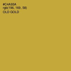 #C4A93A - Old Gold Color Image