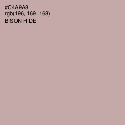 #C4A9A8 - Bison Hide Color Image