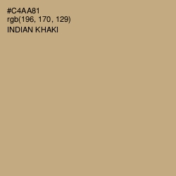 #C4AA81 - Indian Khaki Color Image
