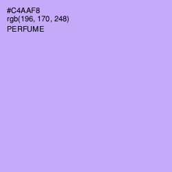 #C4AAF8 - Perfume Color Image