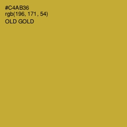 #C4AB36 - Old Gold Color Image