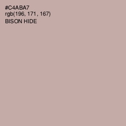 #C4ABA7 - Bison Hide Color Image