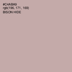 #C4ABA9 - Bison Hide Color Image