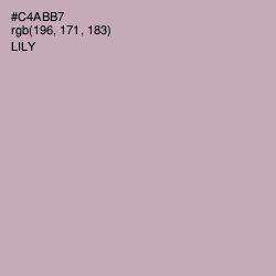 #C4ABB7 - Lily Color Image