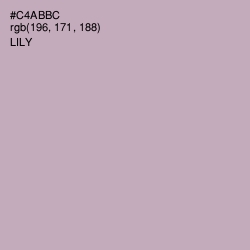 #C4ABBC - Lily Color Image