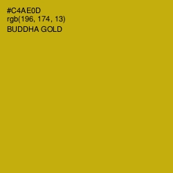 #C4AE0D - Buddha Gold Color Image