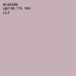 #C4AEB8 - Lily Color Image