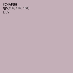 #C4AFB8 - Lily Color Image