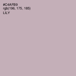 #C4AFB9 - Lily Color Image