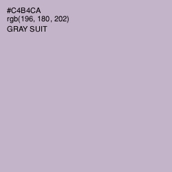 #C4B4CA - Gray Suit Color Image