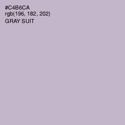 #C4B6CA - Gray Suit Color Image