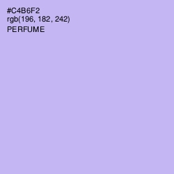 #C4B6F2 - Perfume Color Image