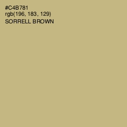 #C4B781 - Sorrell Brown Color Image
