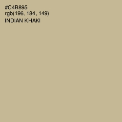 #C4B895 - Indian Khaki Color Image