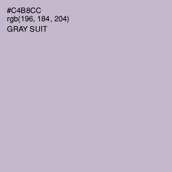 #C4B8CC - Gray Suit Color Image
