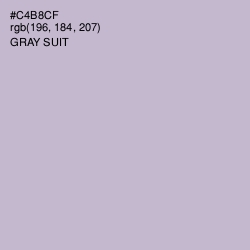 #C4B8CF - Gray Suit Color Image