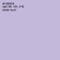 #C4B8DA - Gray Suit Color Image