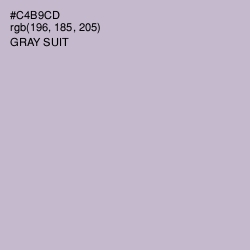 #C4B9CD - Gray Suit Color Image