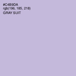 #C4B9DA - Gray Suit Color Image