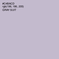 #C4BACD - Gray Suit Color Image