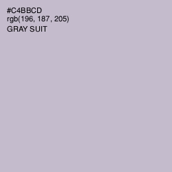 #C4BBCD - Gray Suit Color Image