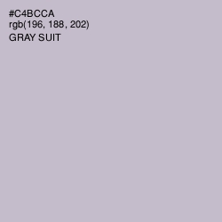 #C4BCCA - Gray Suit Color Image