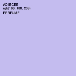 #C4BCEE - Perfume Color Image