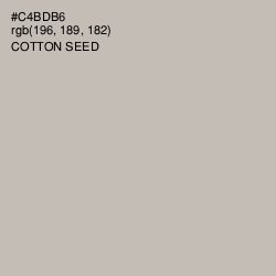 #C4BDB6 - Cotton Seed Color Image