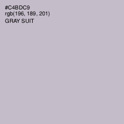#C4BDC9 - Gray Suit Color Image
