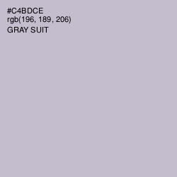 #C4BDCE - Gray Suit Color Image
