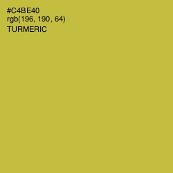 #C4BE40 - Turmeric Color Image