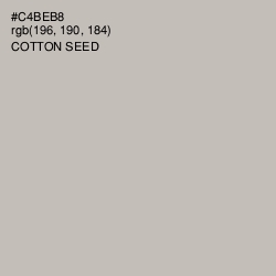 #C4BEB8 - Cotton Seed Color Image