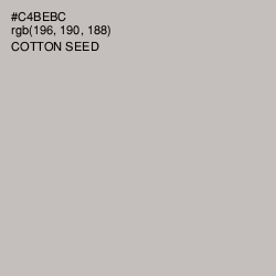 #C4BEBC - Cotton Seed Color Image